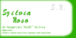 szilvia moso business card
